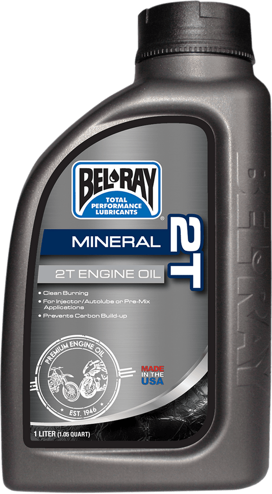 BEL-RAY 2T Mineral Oil - 1 Quart 99010-B1LW for Two-Stroke Engines - Kelly Motorsports