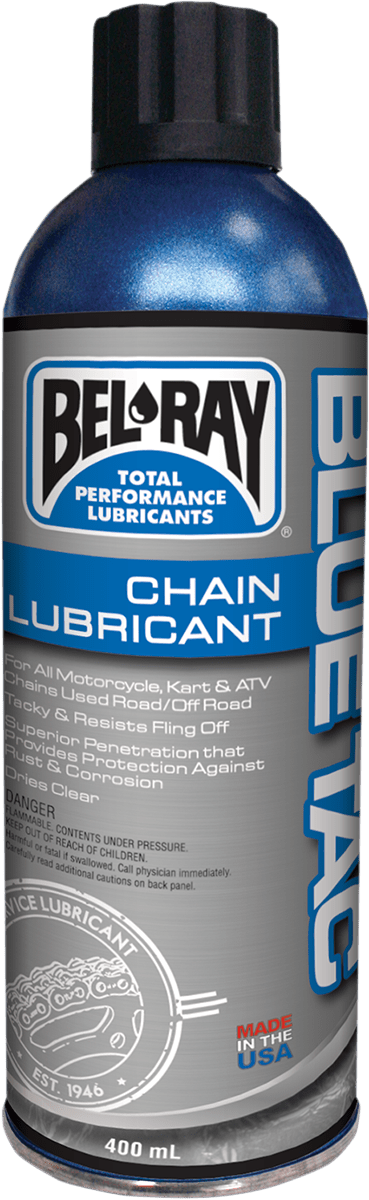 BEL-RAY Blue Tac Chain Lubricant Aerosol 13.5 fl oz. - Model 99060-A400W - Kelly Motorsports