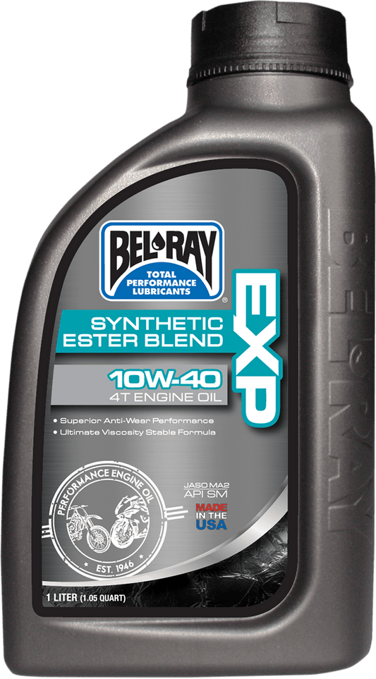 BEL-RAY EXP Synthetic Blend 4T Oil 10W-40 1L 99120-B1LW - Kelly Motorsports