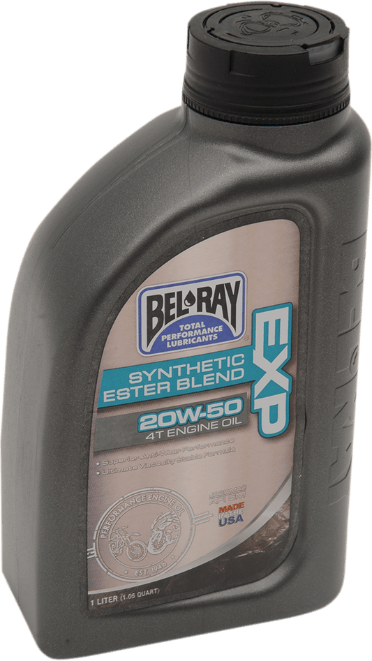 BEL-RAY EXP Synthetic Blend 4T Oil 20W-50 - 1L (Part #99131-B1LW) - Kelly Motorsports