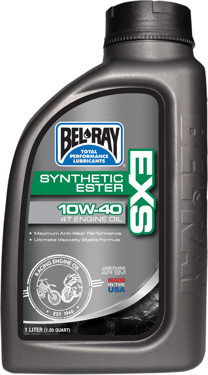 BEL-RAY EXS Synthetic 4T Oil 10W-40 - 1 Quart, Part Number 99161-B1LW - Kelly Motorsports