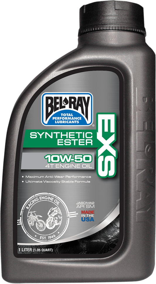 BEL-RAY EXS Synthetic 4T Oil 10W-50 - 1 Quart - Part Number 99160-B1LW - Kelly Motorsports