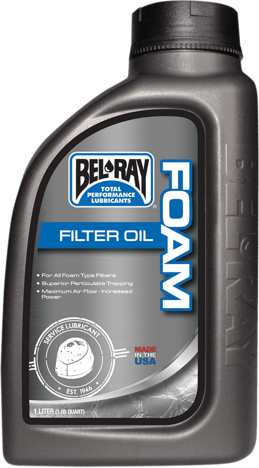 BEL-RAY Foam Filter Oil 1L 99190-B1LW - Kelly Motorsports