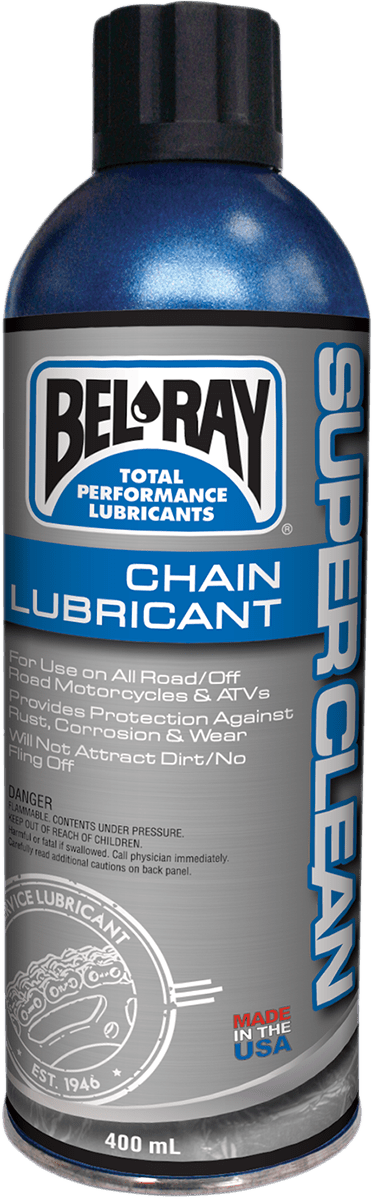 BEL-RAY Super Clean Chain Lube 400ml Aerosol 99470-A400W - Kelly Motorsports