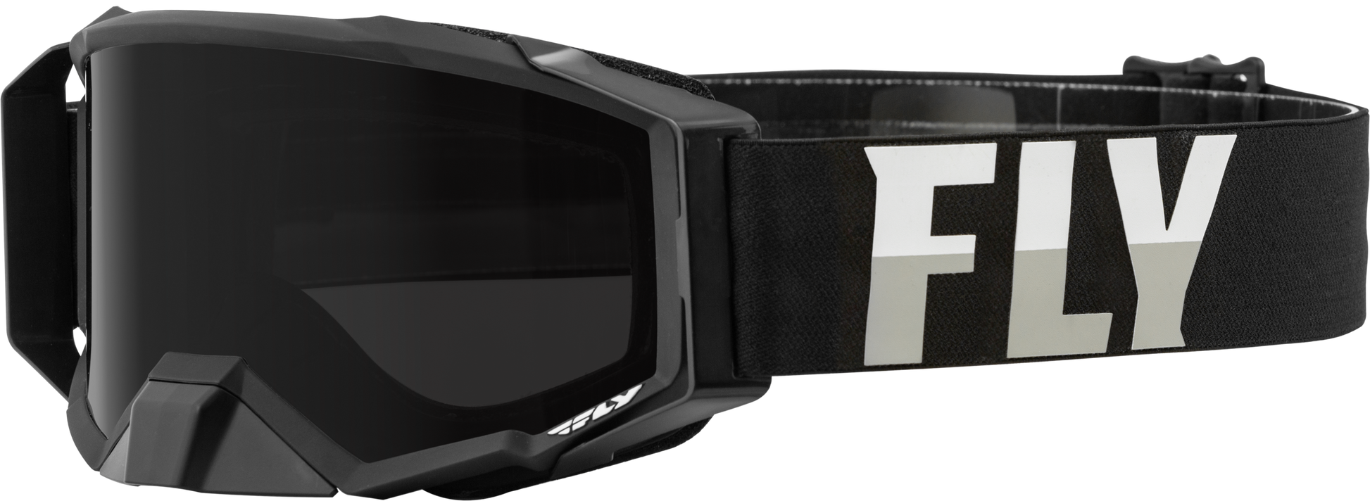 Fly Racing Zone Pro W/C Goggle Black/White with Dark Smoke Hydro Lens