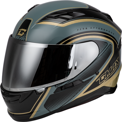 Ff 98 Aftershock Helmet Grey/Metallic Gold 2x