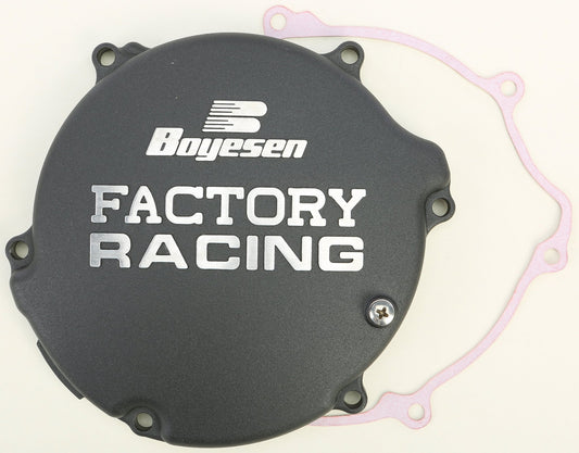 Boyesen Factory Racing Clutch Cover Black for Kawasaki KX125 (1994-2002) – Part Number CC-11B - Kelly Motorsports