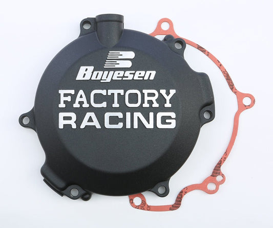 Boyesen Factory Racing Clutch Cover Black for Kawasaki KX85 (2001-2010) - Kelly Motorsports