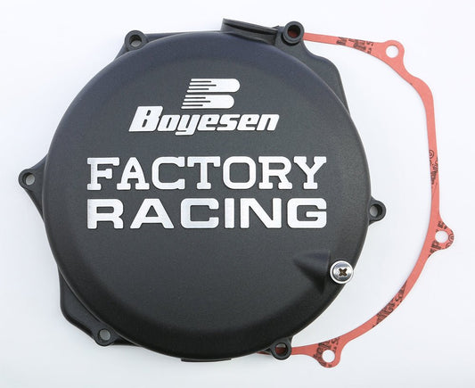 Boyesen Factory Racing Clutch Cover Black for Suzuki RM-Z450 (2008-2017) - Kelly Motorsports