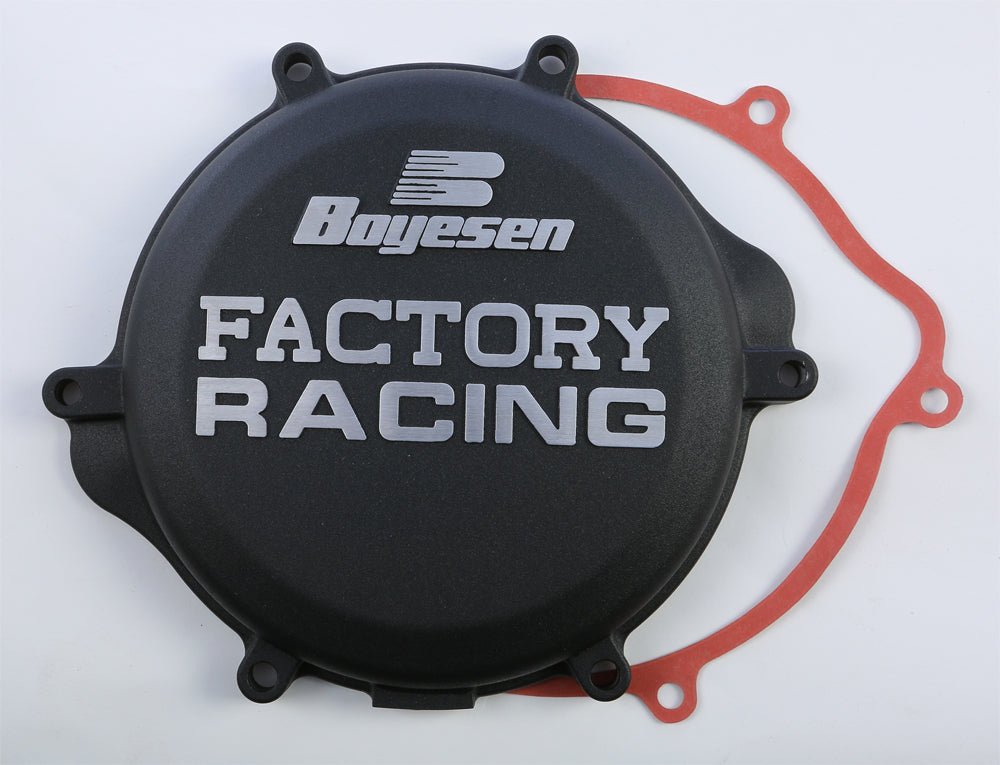 Boyesen Factory Racing Clutch Cover Black for Suzuki RM125 (2000-2007) - Kelly Motorsports