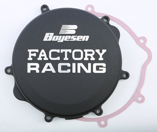 Boyesen Factory Racing Clutch Cover Black for Suzuki RM250 (2000-2008) - Kelly Motorsports