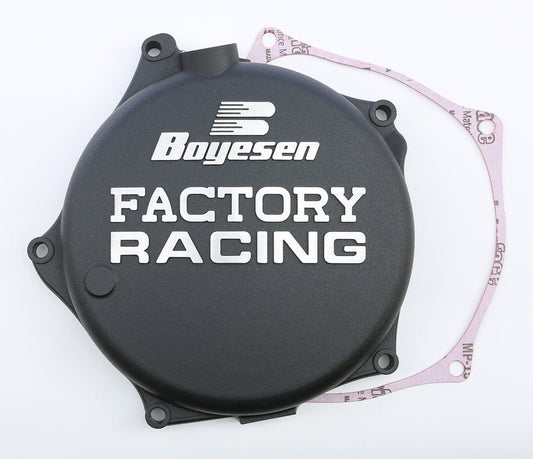 Boyesen Factory Racing Clutch Cover for Kawasaki KX250F (2009-2018) - Black - Kelly Motorsports