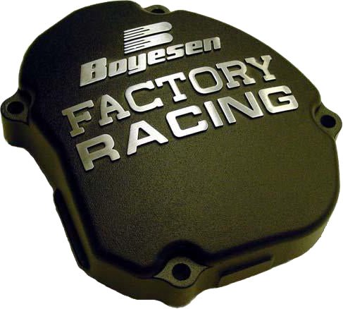 Boyesen Factory Racing Ignition Cover for Yamaha YZ125 (2005-2014) - Black - Kelly Motorsports