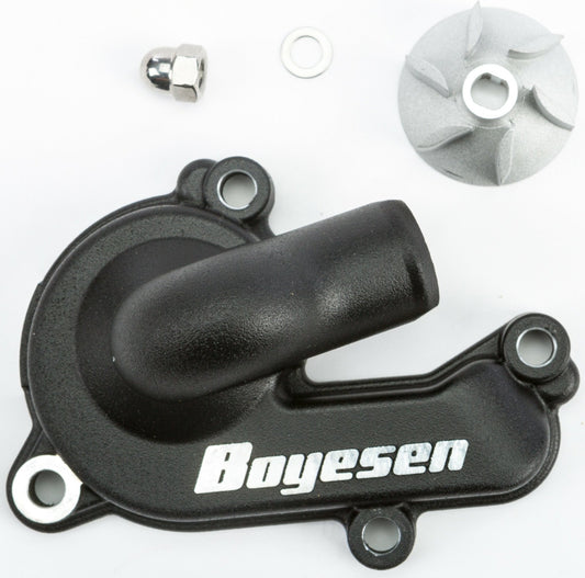 Boyesen WPK-42B Pump Cover & Impeller Kit - Black for Enhanced Hydrodynamic Efficiency - Kelly Motorsports
