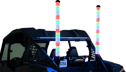 BRITE-LITES Super Chunk 3' Whip Light Pair with Bluetooth Music Sync and Smartphone Control - Part BL-WPCKIT3 - Kelly Motorsports