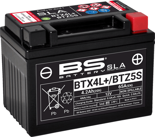 BS AGM Battery BTX4L/BTZ5S (YTX) 300669 - Kelly Motorsports