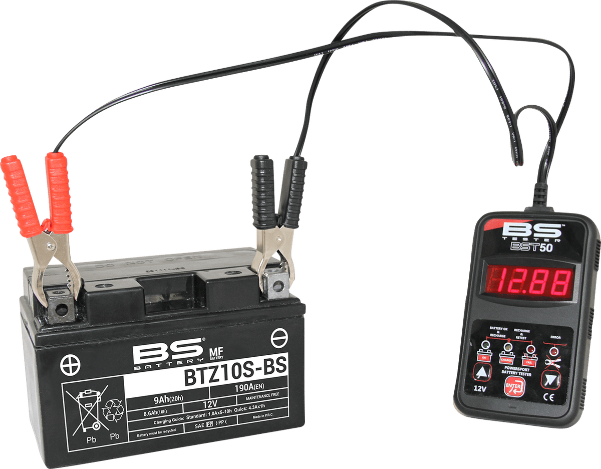 BS Battery 700517 Battery Tester with LED Level Indicator and SAE Port - Kelly Motorsports