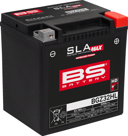BS BATTERY BGZ32HL (GYZ) 300935 Sealed Maintenance-Free Battery for Automotive and Marine Use - Kelly Motorsports