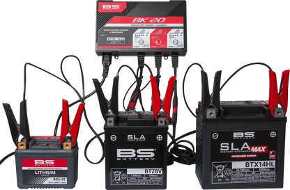 BS Battery BK20 700554 Battery Charger and Maintainer for 6V and 12V Lead Acid and Lithium Batteries - Kelly Motorsports