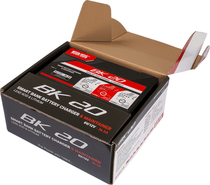 BS Battery BK20 700554 Battery Charger and Maintainer for 6V and 12V Lead Acid and Lithium Batteries - Kelly Motorsports