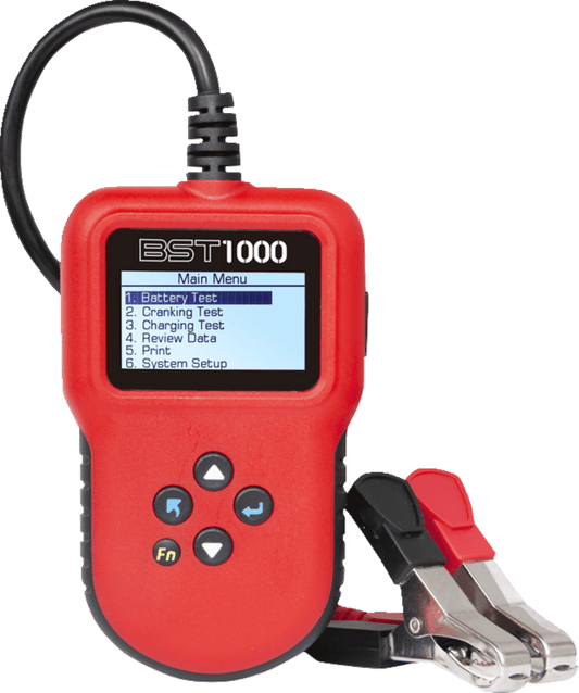 BS BATTERY BST 1000 12V Battery Tester - Comprehensive Vehicle and Motorcycle Battery Diagnostics - Kelly Motorsports