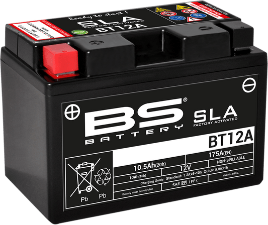 BS BATTERY BT12A (YT) 300679 Absorbed Glass Mat (AGM) Deep Cycle Marine Battery - Kelly Motorsports