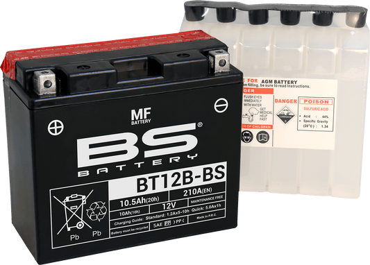 BS Battery BT12B-BS (YT) 300628 Maintenance-Free Deep Cycle Marine Battery - Kelly Motorsports
