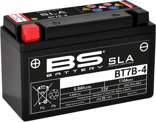 BS BATTERY BT7B-4 (YT) 300641 AGM Maintenance-Free Deep Cycle Battery - Kelly Motorsports