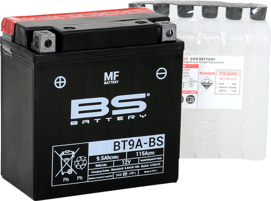 BS BATTERY BT9A-BS (YT) 300748 Maintenance-Free Deep Cycle Battery - Kelly Motorsports