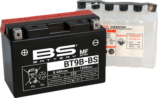 BS Battery BT9B-BS (YT) 300627 Maintenance-Free Deep Cycle Battery - Kelly Motorsports