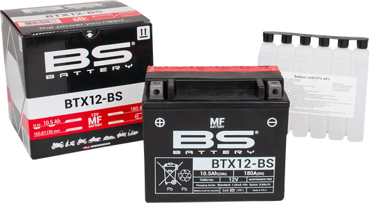 BS Battery BTX12-BS (YTX) 300603 Maintenance-Free Marine Battery - Kelly Motorsports