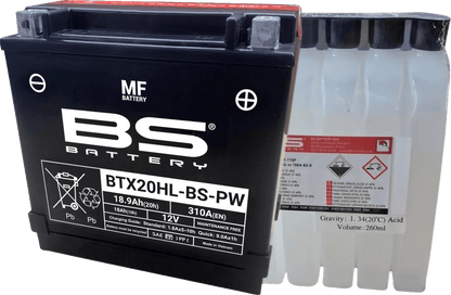 BS BATTERY BTX20HL-BS-PW (YTX) Maintenance-Free Marine Battery - Part No. 300821 - Kelly Motorsports