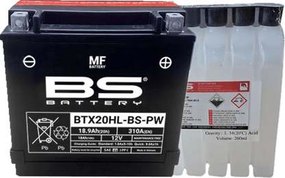 BS BATTERY BTX20HL-BS-PW (YTX) Maintenance-Free Marine Battery - Part No. 300821 - Kelly Motorsports