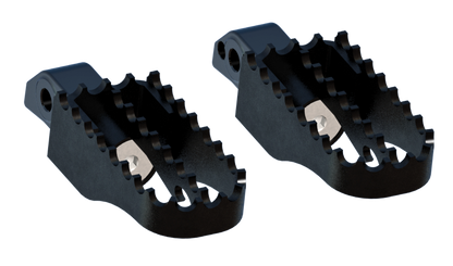 Burly Brand B13 - 1201B MX Style Passenger Foot Pegs for Honda Rebel 1100 - Kelly Motorsports