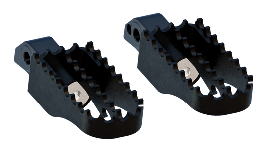 Burly Brand B13 - 1201B MX Style Passenger Foot Pegs for Honda Rebel 1100 - Kelly Motorsports