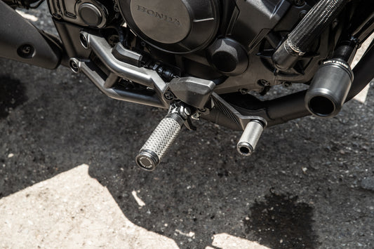 Burly Brand Slash Cut Foot Pegs for Honda CMX1100 Rebel 1100 - Black - Kelly Motorsports