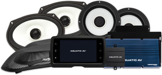 AQUATIC AV HK425 Exclusive Harley Package Fltr 14-23 Marine Audio System