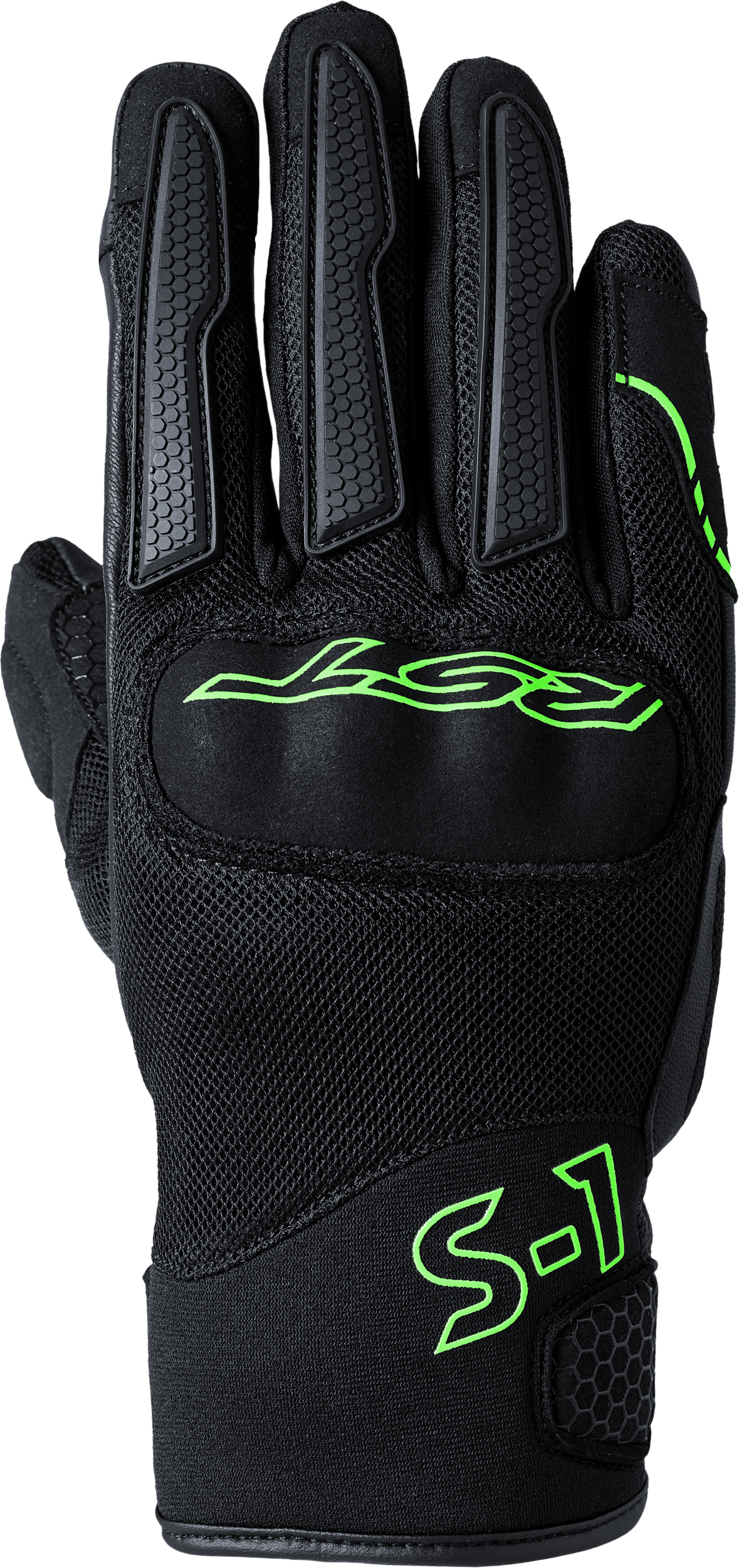 RST S1 Mesh CE Gloves Black and Neon Green, Extra Large - Part Number 103182NEO-11