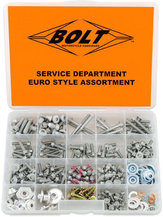 BOLT Euro Style Bolt Kit SVCEURO – Service Department Assortment for KTM and More