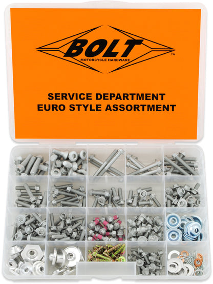 BOLT Euro Style Bolt Kit SVCEURO – Service Department Assortment for KTM and More