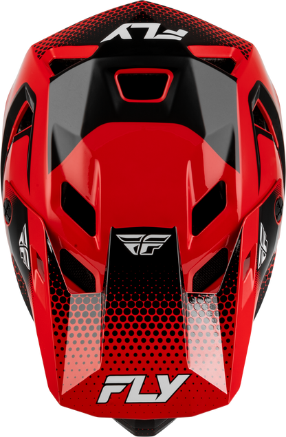 Fly Racing Rayce Sonar Bicycle Helmet Large - Red, Black & White