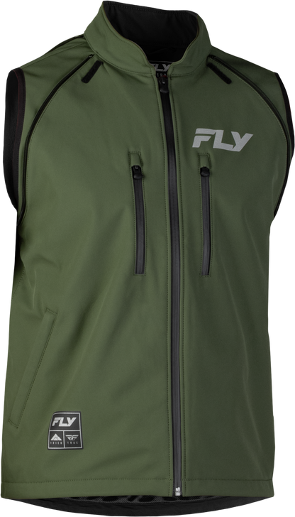Fly Racing Patrol Jacket Forest Green/Black 2X – Versatile Waterproof Motorcycle Outerwear