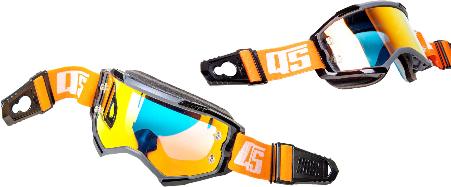 QUICK STRAP QS-65 Quick Straps Orange - Hassle-Free Goggle Attachment System