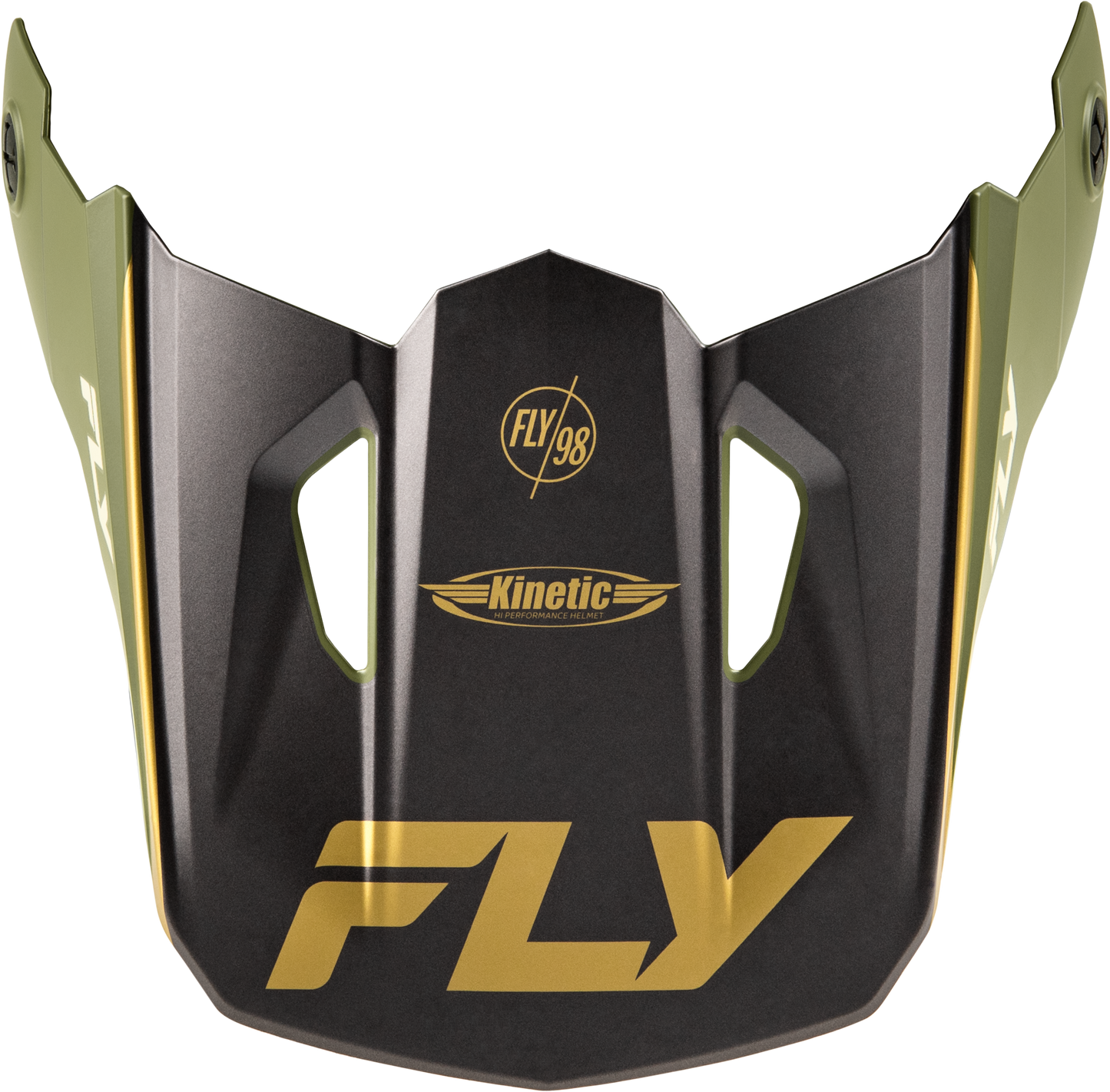 Fly Racing Kinetic Rally Helmet Visor Matte Moss Green/Khaki/White XS/S