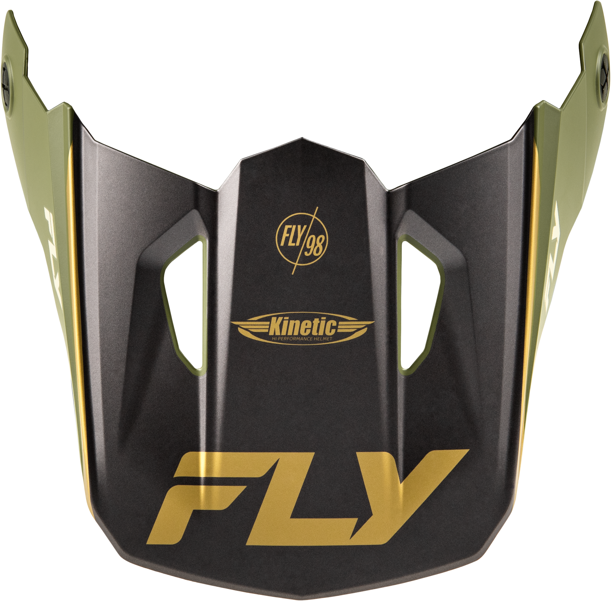 Fly Racing Kinetic Rally Helmet Visor Matte Moss Green/Khaki/White XS/S