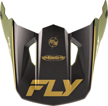 Fly Racing Kinetic Rally Helmet Visor Matte Moss Green/Khaki/White XS/S