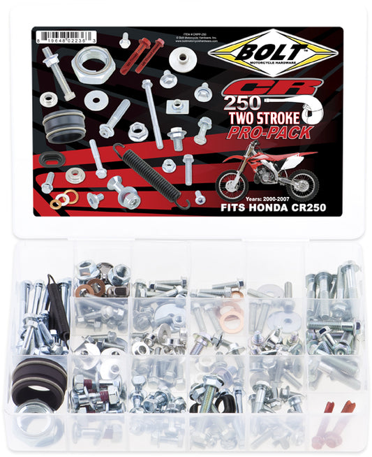 BOLT Pro Pack CR250 for Honda CR250R (2000-2007) - Complete Restoration Fastener Kit