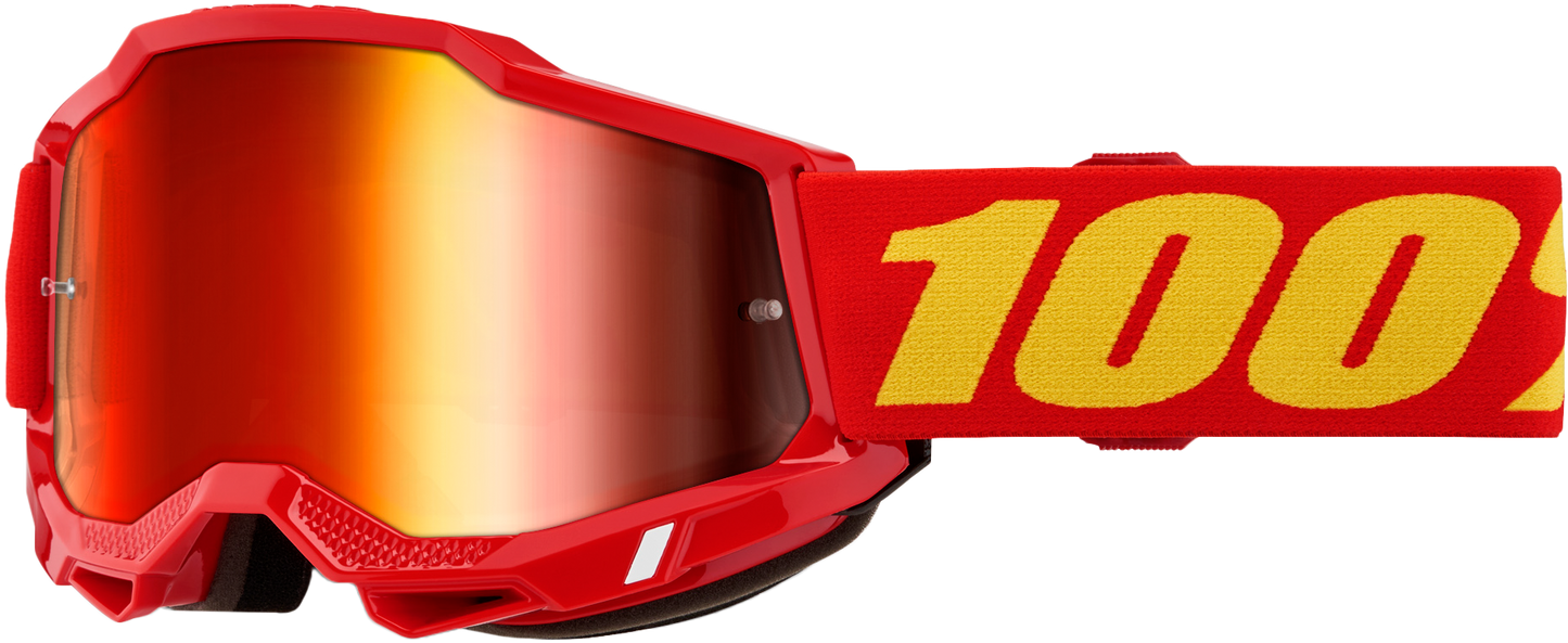 100-Percent Accuri 2 Goggle with Red Mirror Red Lens - Enhanced Visibility and Comfort