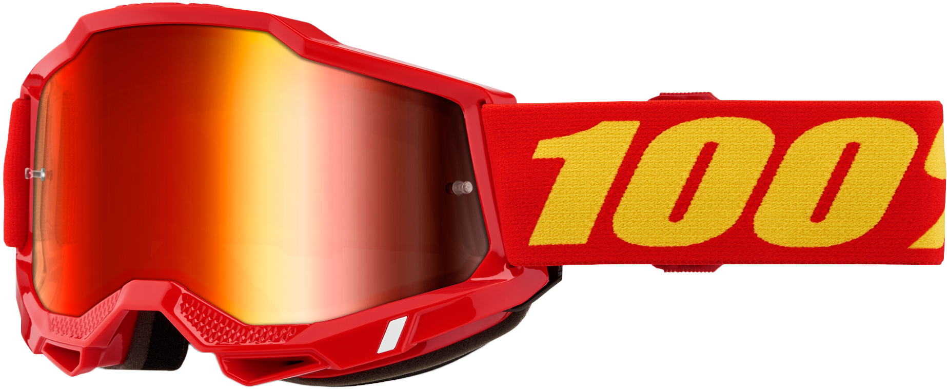 100-Percent Accuri 2 Goggle with Red Mirror Red Lens - Enhanced Visibility and Comfort