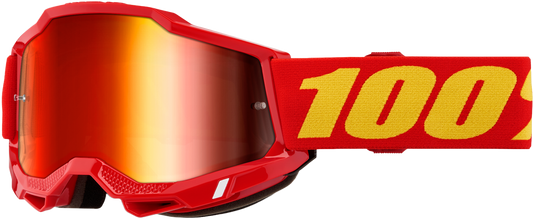 100-Percent Accuri 2 Goggle with Red Mirror Red Lens - Enhanced Visibility and Comfort